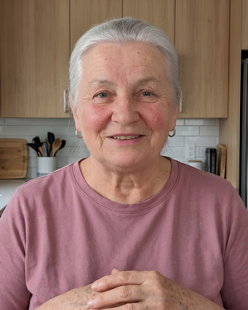 Babcia Zofia in her kitchen